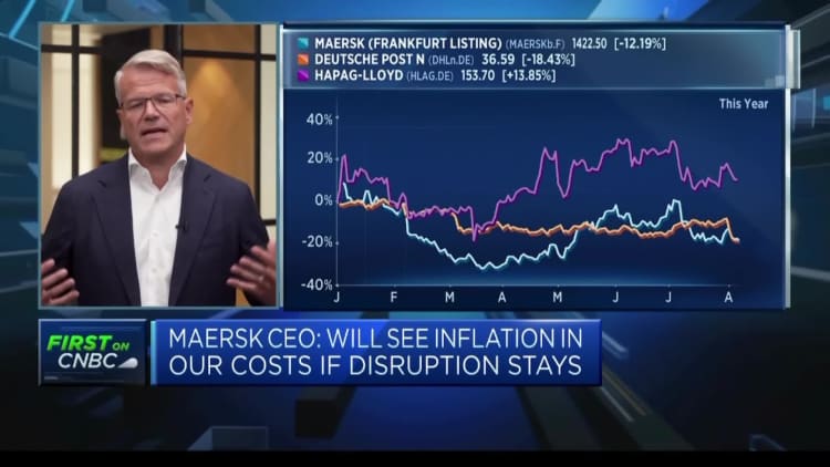 Maersk CEO: We expect Red Sea disruption until at least the end of the year