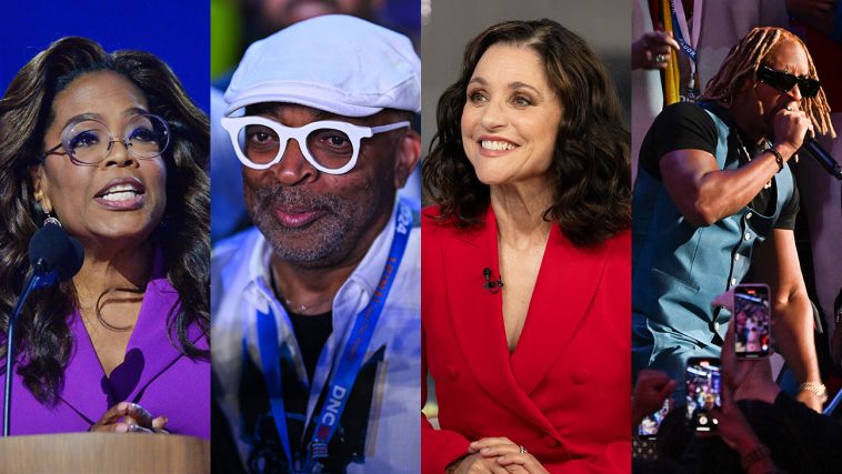 Oprah Winfrey, Spike Lee, Julia Louis-Dreyfus and Lil Jon