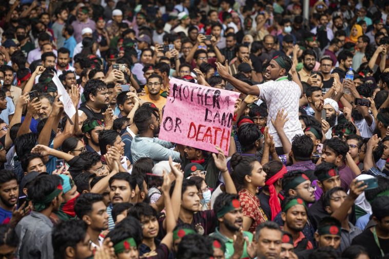 Protests continue in Bangladesh amid outrage over crackdown