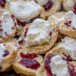 Scones with cream and jam