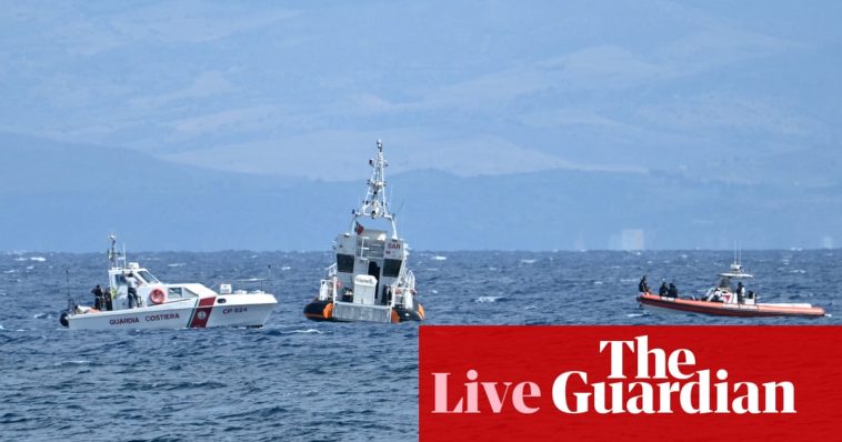 Sicily yacht sinking: search resumes for Mike Lynch and five others missing – updates