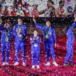 Filipino Olympians receive a warm welcome from fans after the Heroes Parade on August 14 following their Paris Olympics campaign