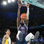 Paris Olympics Basketball 2024 Team USA Bam Adebayo