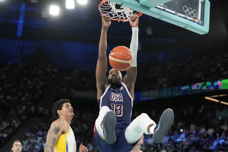 Paris Olympics Basketball 2024 Team USA Bam Adebayo