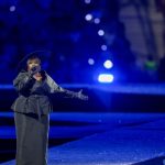 French Singer-Songwriter Yseult performs “My Way” during the Closing Ceremony of the Olympic Games Paris 2024 at Stade de France on August 11, 2024 in Paris, France. (Photo by Pascal Le Segretain/Getty Images)