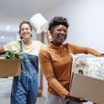 University students moving into campus accommodation