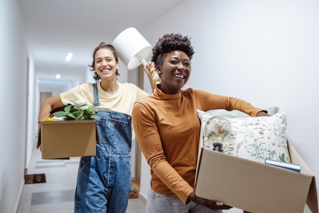 University students moving into campus accommodation