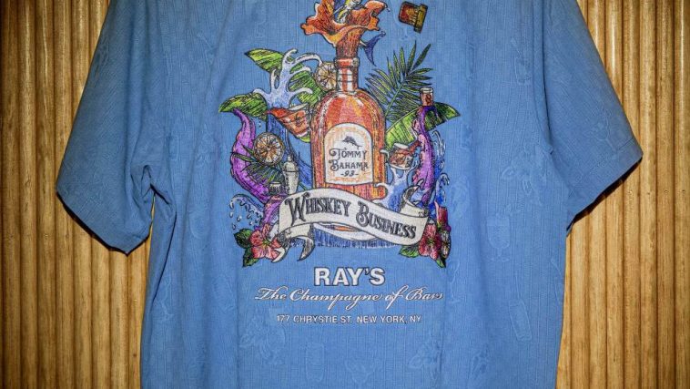 One of the camp shirts from the Ray's x Tommy Bahama capsule.