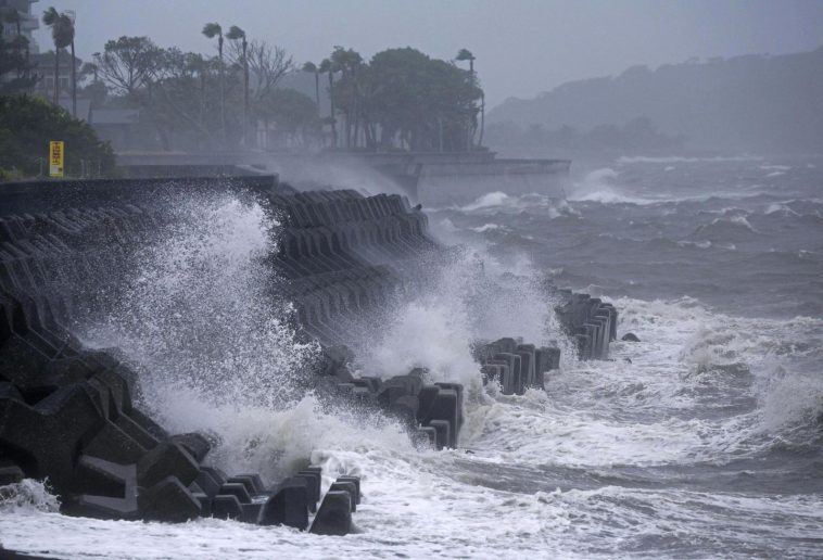 Typhoon Shanshan dumps rain on southern Japan, leaving 3 injured and 3 missing