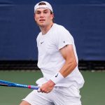 Jack Draper of Great Britain practices before the start of the US Open at the USTA Billie Jean King National Tennis Center on August 22, 2024 in New York City. (Photo by Frey/TPN/Getty Images)