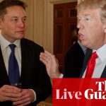 US election live: Trump rehashes vitriol and falsehoods in rambling talk with Musk on X