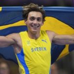 Armand Duplantis at the Men's Pole Vault Final