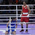 Algeria's Imane Khelif boxing paris olympics gender test