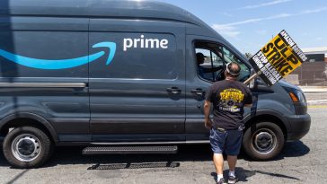 Amazon is 'joint employer' of some contracted delivery drivers, labor group says