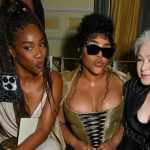 Tiffany Haddish, Lil' Kim and Cyndi Lauper at the Christian Siriano Spring 2025 ready-to-wear show.