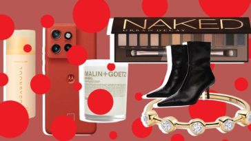 A variety of beauty products and fashion items from Motorola, ASOS and Urban Decay.