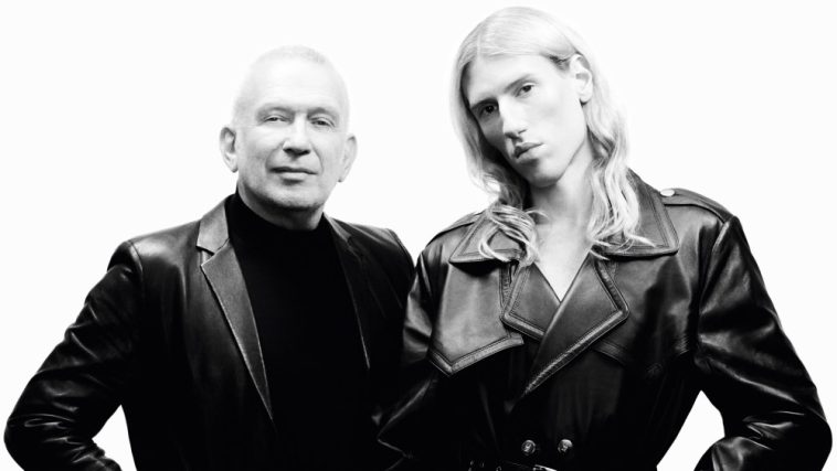 Jean Paul Gaultier and his next guest couturier Ludovic de Saint Sernin.