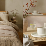 F&F sheets and a bowl in the Tesco homeware range.