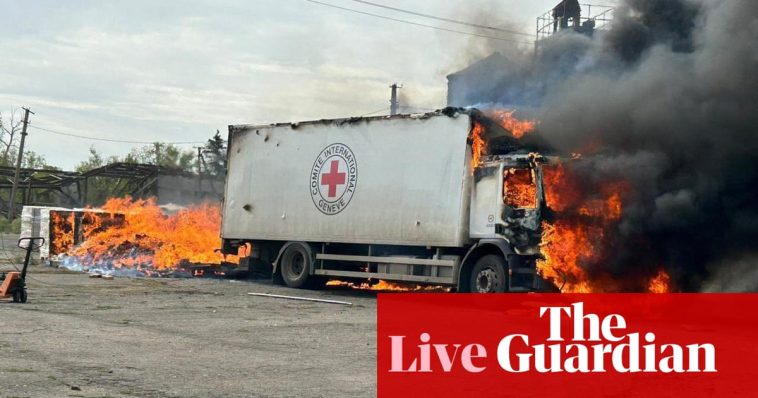 Russia-Ukraine war live: Red Cross confirms three of its staff killed as Zelenskiy blames Russia