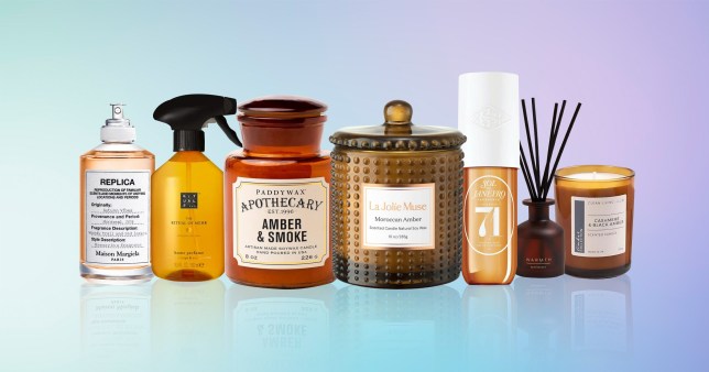 Image of candles, perfumes and room diffusers for 'cosy season'