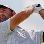 Scottie Scheffler hits his drive from the fourth tee during the third round of the Tour Championship golf tournament, Saturday, Aug. 31, 2024, in Atlanta. (AP Photo/Jason Allen)