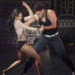 HOLLYWOOD, CALIFORNIA - MARCH 26: (L-R) Britt Stewart and Brandon Armstrong of Dancing With The Stars Live 2024 perform at the Hollywood Pantages Theatre on March 26, 2024 in Hollywood, California. (Photo by Corine Solberg/Getty Images)