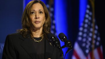 PITTSBURGH, PENNSYLVANIA - SEPTEMBER 25: US Vice President and Democratic nominee for President Kamala Harris speaks at an event hosted by The Economic Club of Pittsburgh at Carnegie Mellon University on September 25, 2024 in Pittsburgh, Pennsylvania. During the speech, Harris gave details about her economic platform, including ways to support small businesses and making home ownership more attainable, among other policy proposals. (Photo by Jeff Swensen/Getty Images)