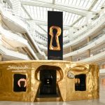 "Through the Keyhole" Schiaparelli's "Through the Keyhole" retail exhibition at Shanghai's Plaza 66.