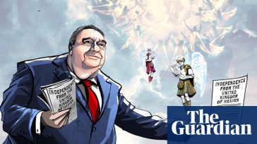 Ella Baron on the death of Alex Salmond – cartoon