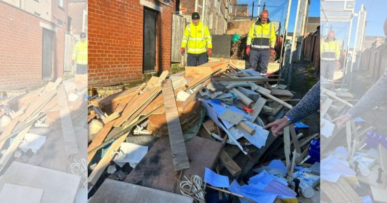 Investigation underway after back street resembles a tip