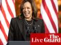 Kamala Harris joined by Lizzo at campaign event; Donald Trump rallies in Pennsylvania – live