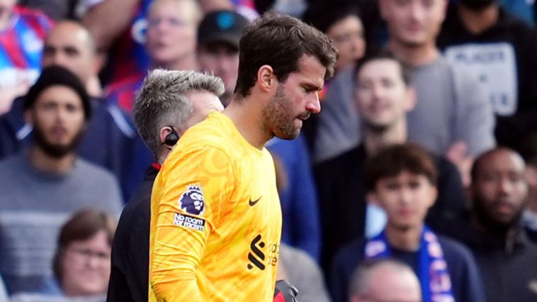 Liverpool goalkeeper Alisson Becker's injury set to rule him out until after November internationals