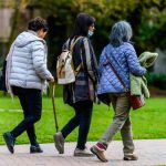 older women walking