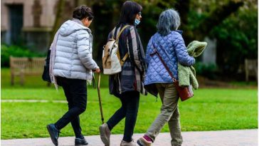 older women walking