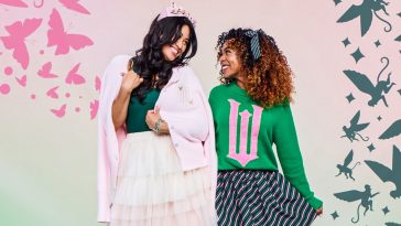 Two looks from Target's "Wicked" line designed by Paul Tazewell