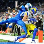 PHOTO USA Today Sports Images. Cooper Kupp catches a touchdown for the Los Angeles Rams.