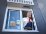 Donald Trump handing out food at a drive-thru window during a campaign stop at McDonald's on Oct. 20, 2024.