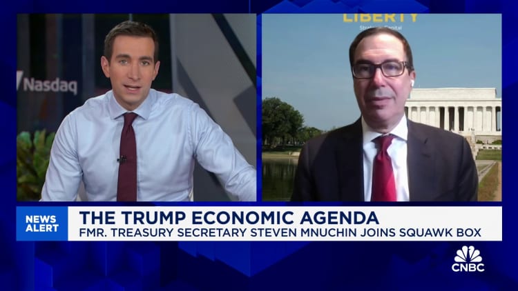 Former Treasury Secretary Mnuchin: Tariffs need to be used to get counterparties back to the table