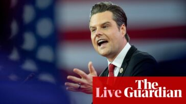 Outcry over stalemate on Gaetz report; Bernie Sanders’ Senate vote on blocking some arms to Israel fails – US politics live