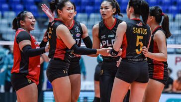 PLDT High Speed Hitters during a PVL All-Filipino Conference game against Galeries Tower High Risers.