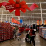 Shoppers at the Walmart Supercenter in Burbank during Walmart’s multi-week Annual Deals Shopping Event in Burbank Thursday, Nov. 21, 2024.