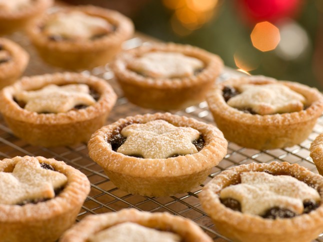 Mince Pies on a Cooling Rack