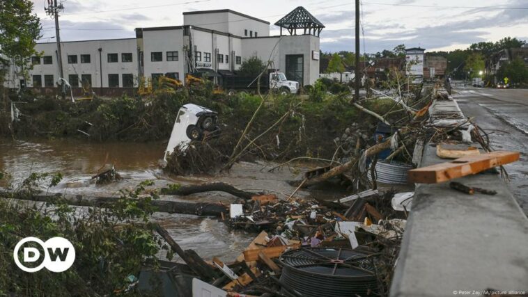 At hurricane site, Trump considers axing disaster agency