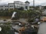 At hurricane site, Trump considers axing disaster agency