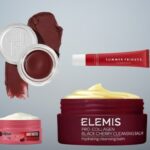 Various beauty products that have the on-trend 'black cherry' theme.