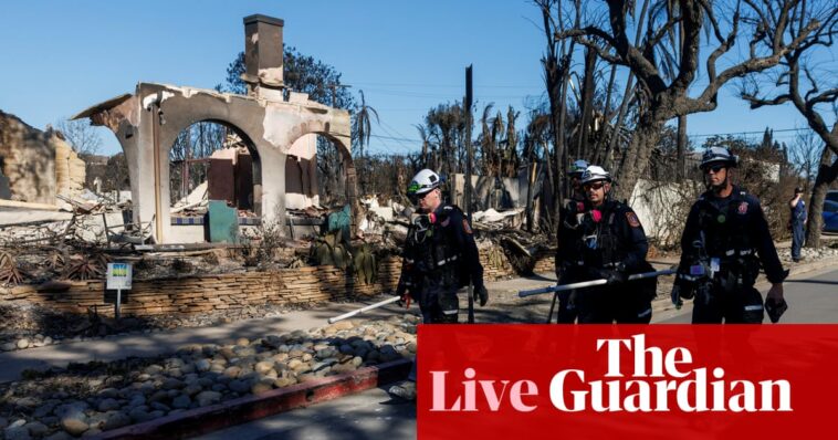 California fires live: Los Angeles fire crews make progress against deadly wildfires