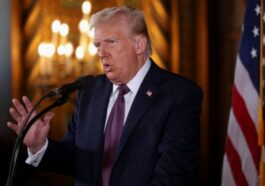 U.S. President-elect Donald Trump makes remarks at Mar-a-Lago in Palm Beach, Florida