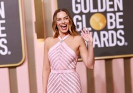 BEVERLY HILLS, CALIFORNIA - JANUARY 10: Margot Robbie attends the 80th Annual Golden Globe Awards at The Beverly Hilton on January 10, 2023 in Beverly Hills, California. (Photo by Matt Winkelmeyer/FilmMagic)