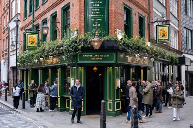 The Devonshire Pub In London