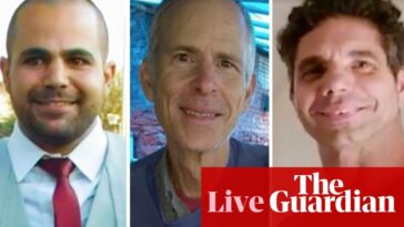 Middle East crisis live: Hamas names three Israeli hostages to be released on Saturday